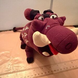 Disney Maroon and Cream Warthog Plush